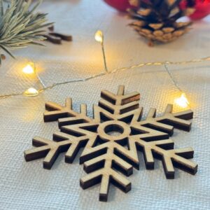 Snøkrystaller lyse 7 pk assortert